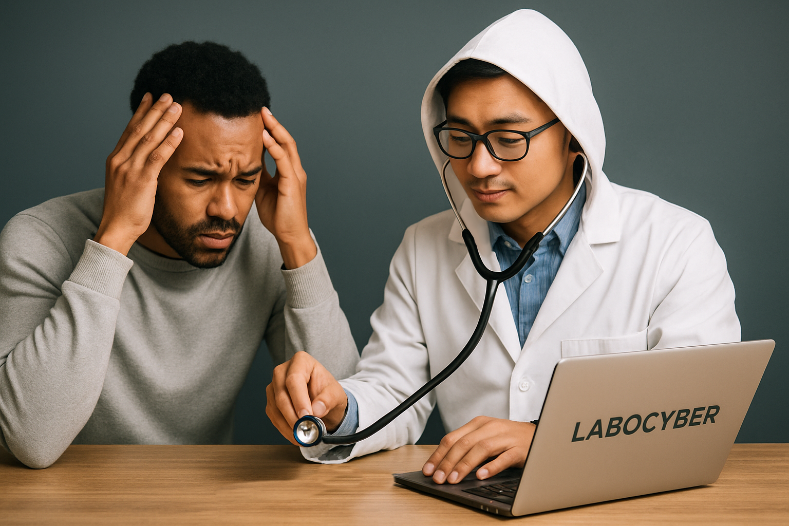 Intervention du médecin numérique labocyber après un piratage