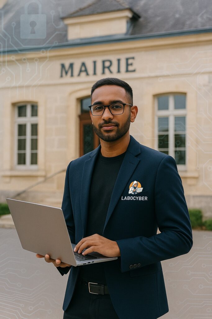 Un intervenant labocyber à la mairie et pour les collectivités, les services publics